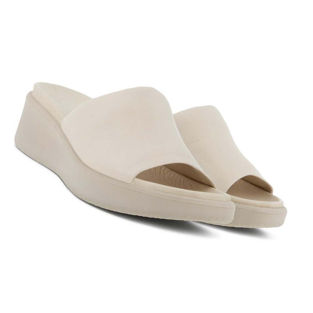 Women's Ecco Flowt Lx Wedge Sandals White | Canada 183SGL